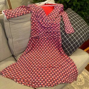 Stylish Pink and Purple Women's Dress